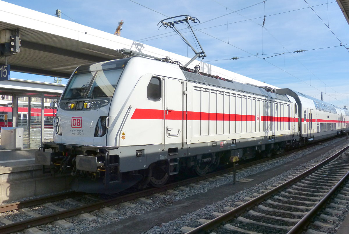 147 564 IC nach Karlsruhe in Nürnberg Hbf 17.03.2019