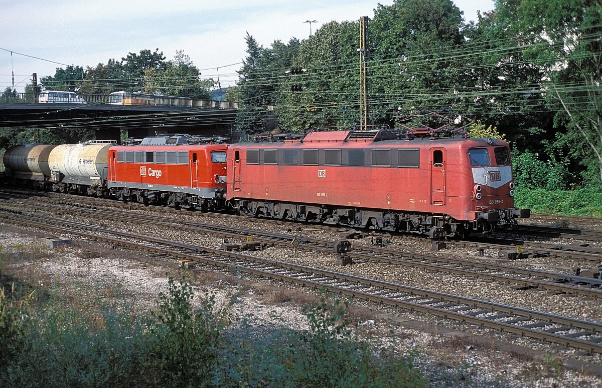 150 055 + 140 505  Ulm Hbf  15.09.99