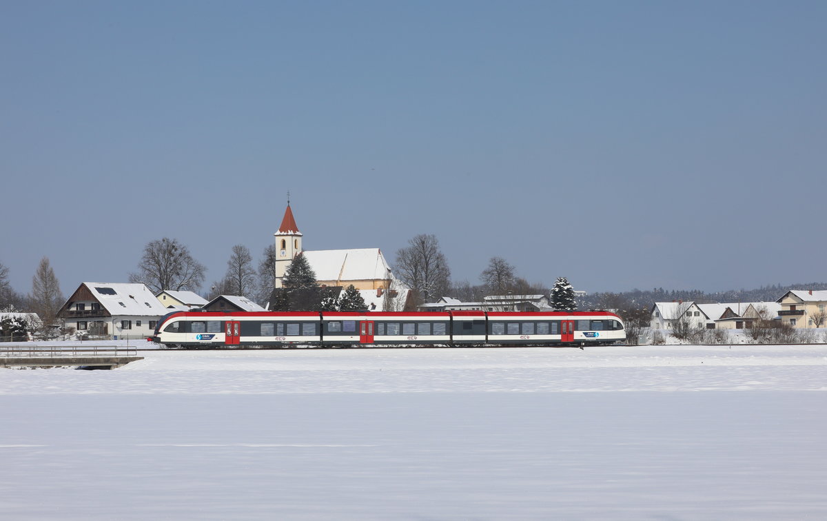 1508 wurde anstelle eines Pestkreuzes die  kleine   Fillialkirche zum heiligen HL. Sebastian erbaut. 

Täglich mehrmals begegnen sich die Züge der Linie S7 im Bahnhof Söding Mooskirchen der nicht weit von der Kirche liegt. 

28.02.2018
