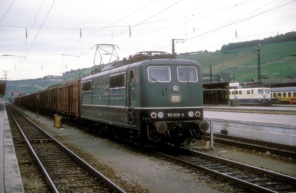  151 008  Würzburg Hbf  04.06.88