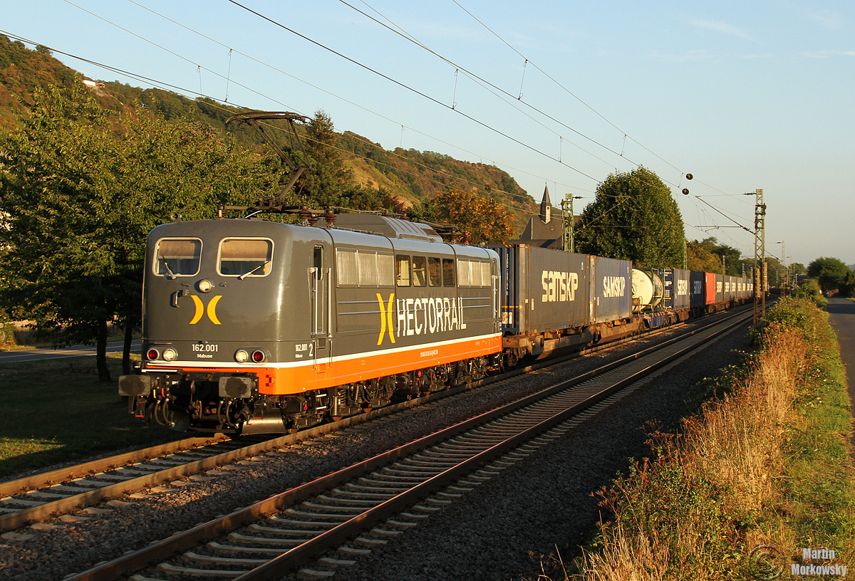 151 013 / 162.001  Hectorrail   Mabuse  bei Leutesdorf am 27.09.2016