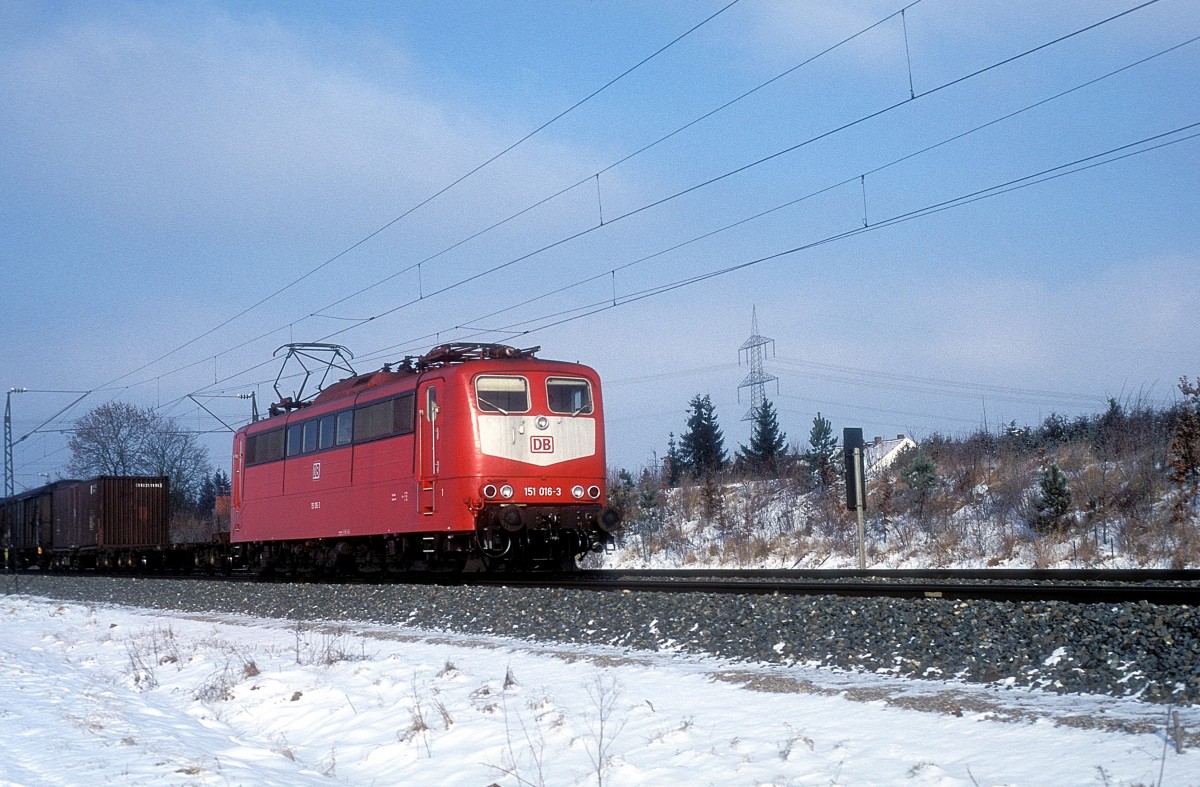  151 016  bei Mering  05.01.95