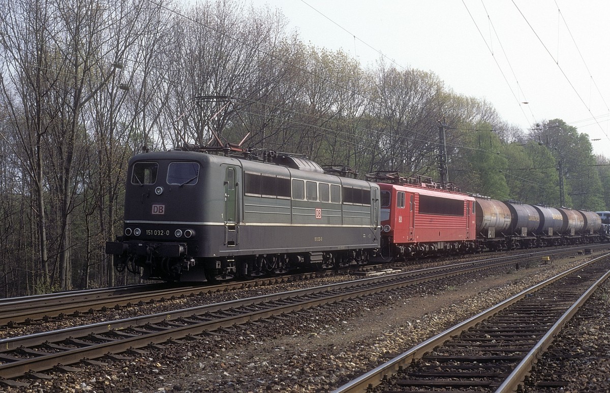 151 032 + 155 099  Rastatt  19.04.97