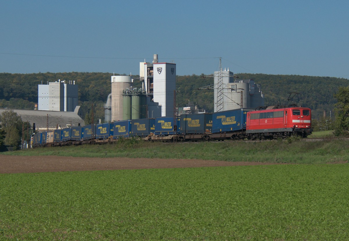 151 055 am 01.10.15 bei Karlstadt am Main