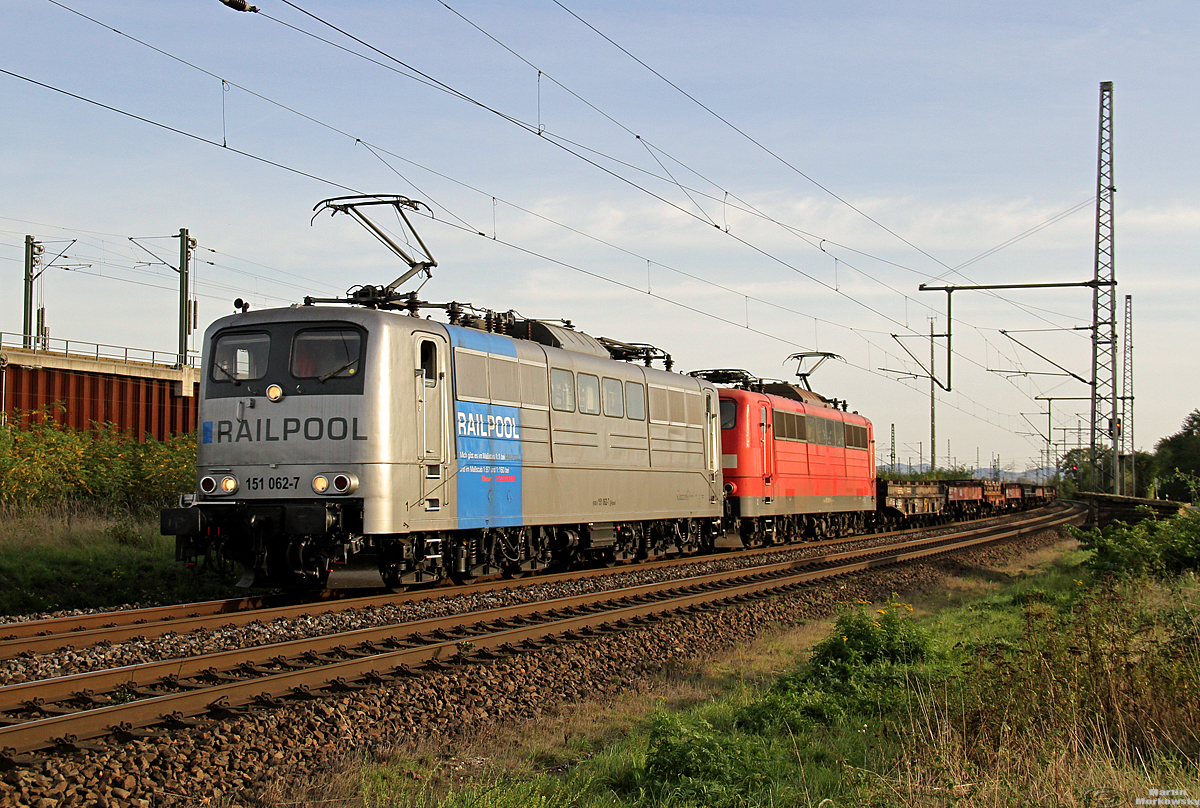 151 062 & 151 099 bei Porz Wahn am 25.10.2019