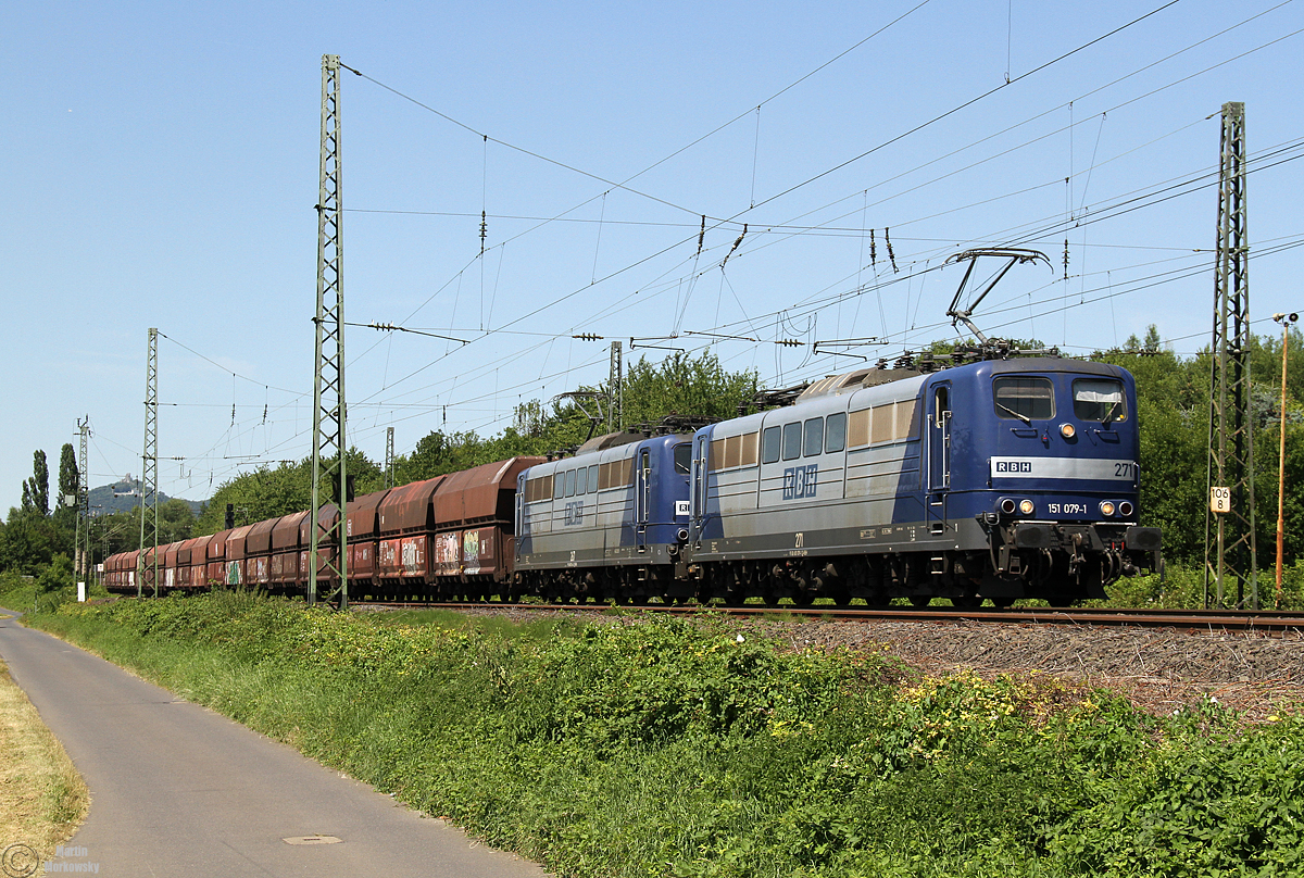 151 079 & 151 144 bei Unkel am 29.06.2018