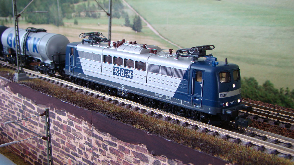 151 123 RBH von Fleischmann auf meiner Anlage am 18.03.2016 Epoche VI