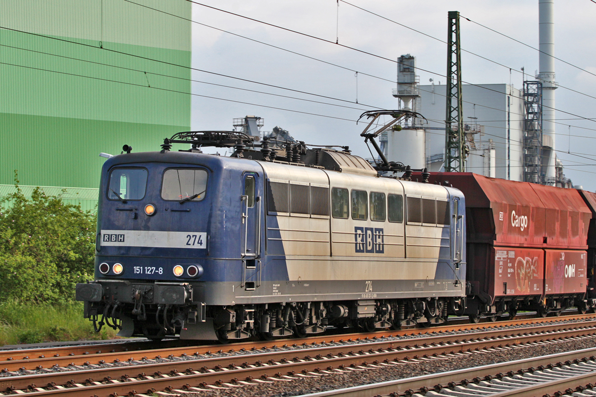 151 127-8 in Gütersloh.Bild vom 25.5.2016