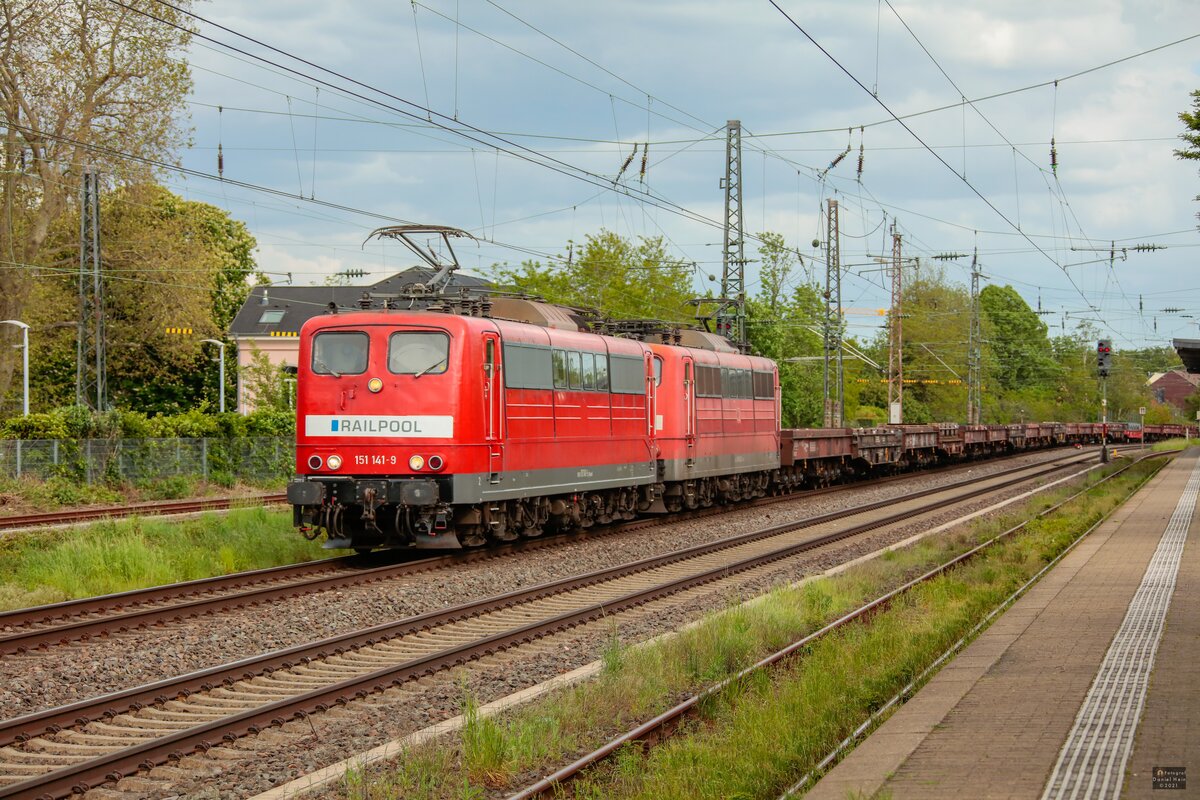 151 141-9 Railpool in Hilden, Mai 2021.
