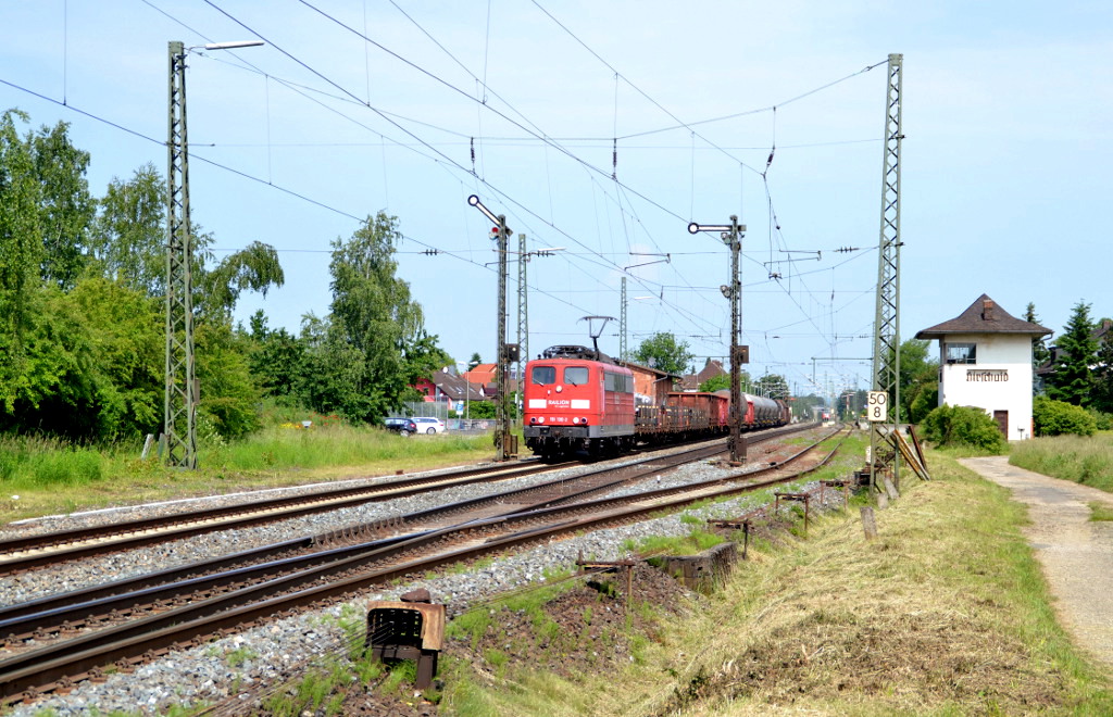 151 150 mit EZ 52591 Saalfeld(Saale) - Nürnberg Rbf am 02.06.2014 in Hirschaid