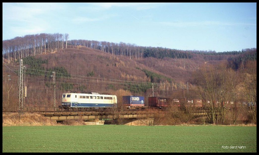 151101 war am 14.01.1998 um 12.56 Uhr auf der Leinebrücke bei Freden in Richtung Norden unterwegs.