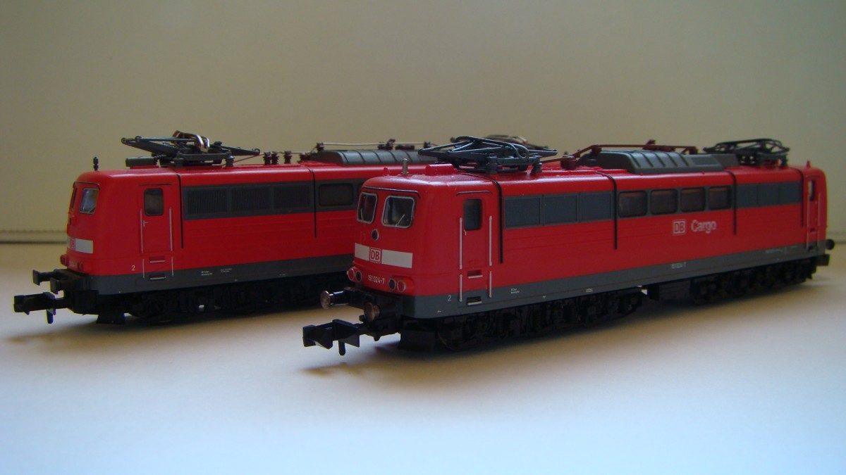 151er von Minitrix und Fleischmann, Epoche V, am 09.12.2011