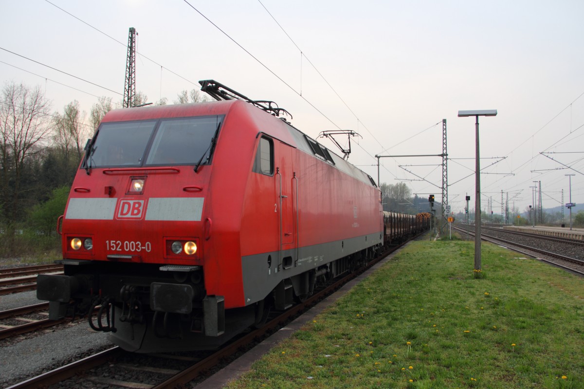 152 003-0 DB Schenker in Hochstadt/ Marktzeuln am 05.04.2014.