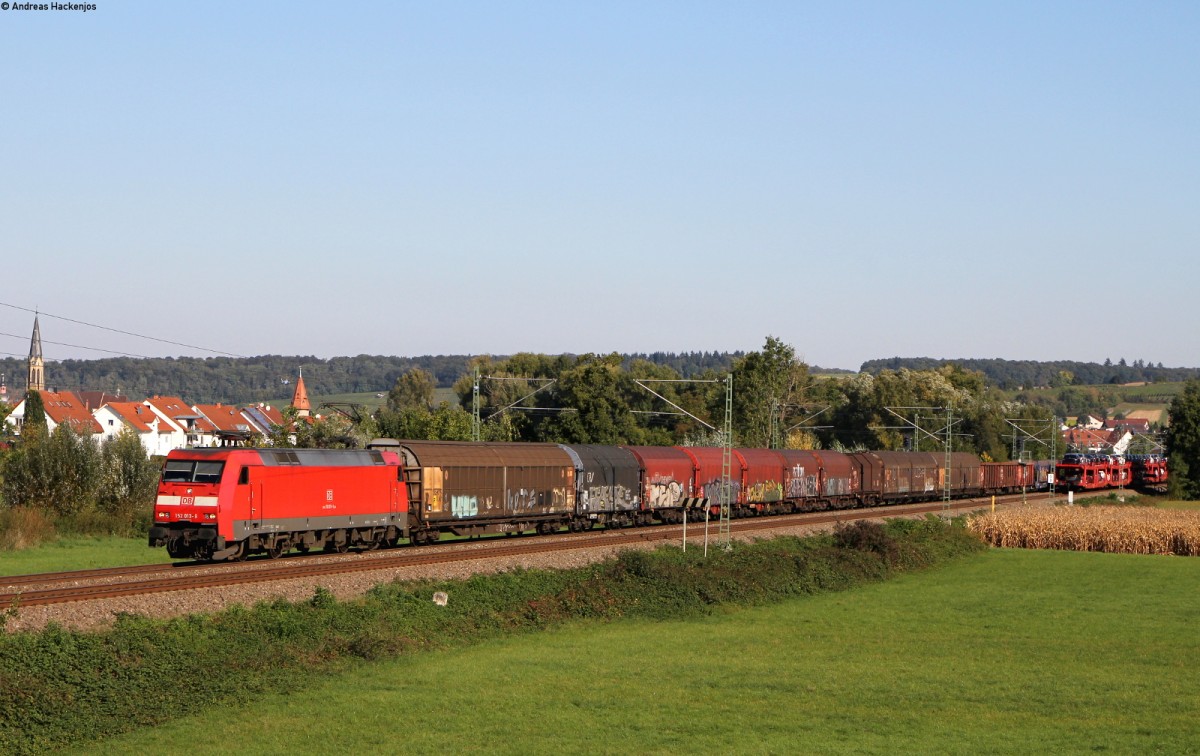 152 013-9 mit einem Mischer bei Heidelsheim 1.10.15