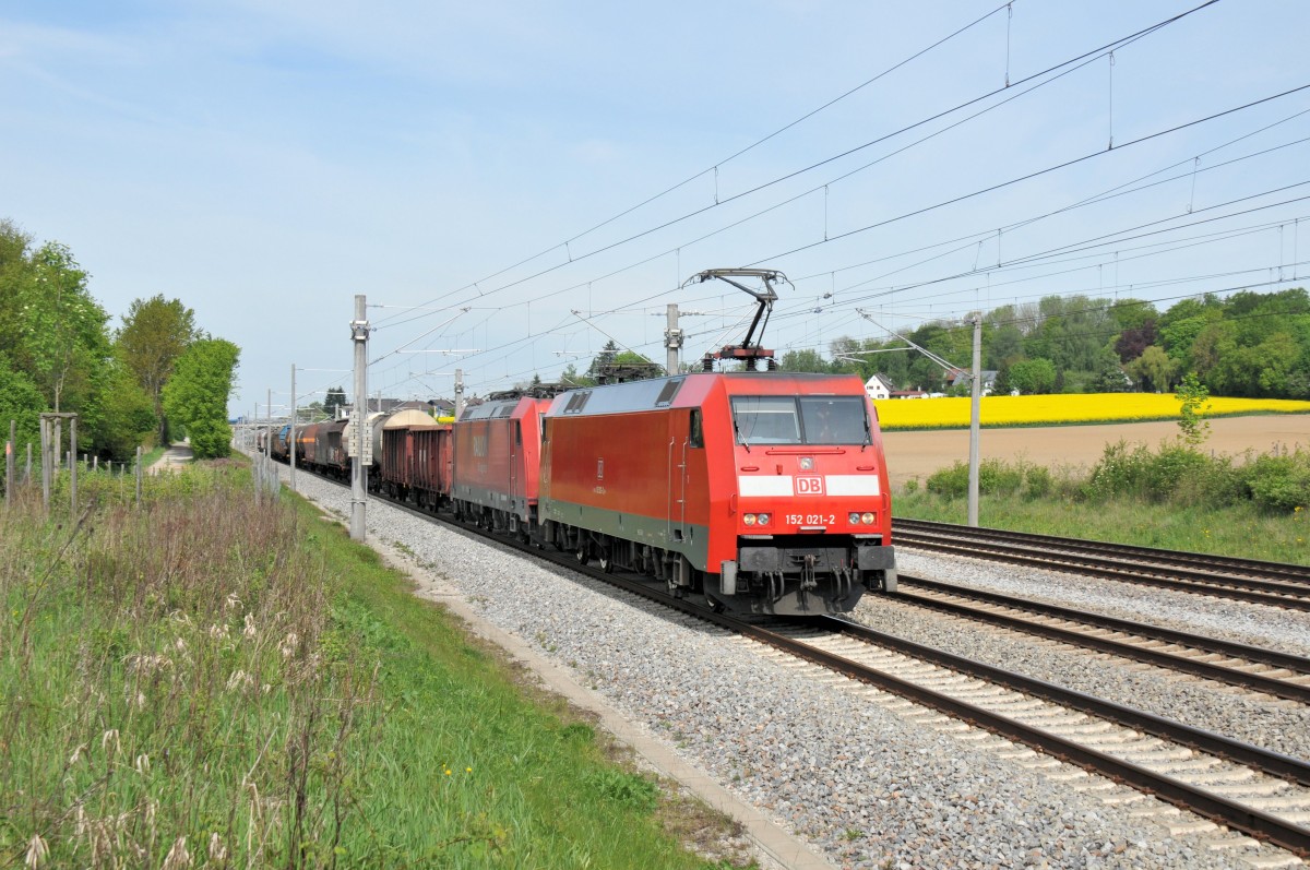 152 021 & 185 270 am 06.05.14 bei Althegnenberg