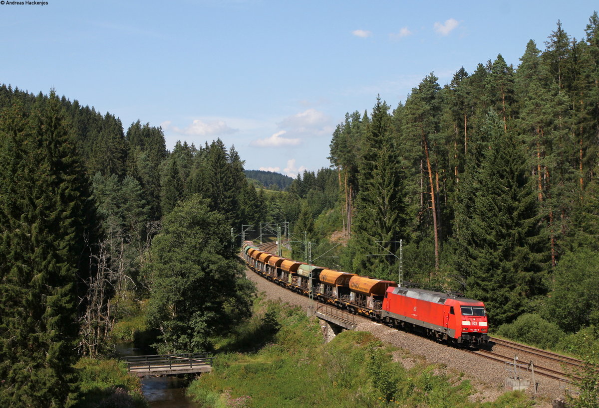 152 067-5 mit dem GB 60507 (Friesenheim(Baden)-Villingen(Schwarzw)) im Groppertal 27.8.19