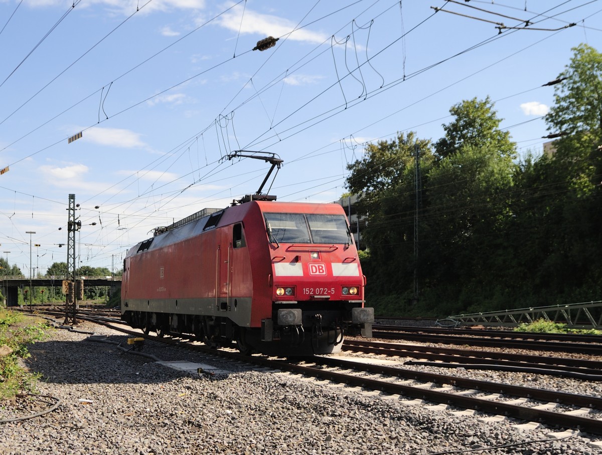 152 072-5 rangiert in Aachen West am 16.8.2013