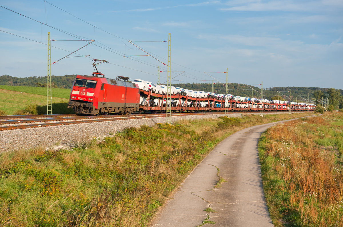 152 092 mit GA 60064 (Ingolstadt Nord - Braunschweig Rbf) bei Mitteldachstetten, 17.09.2019