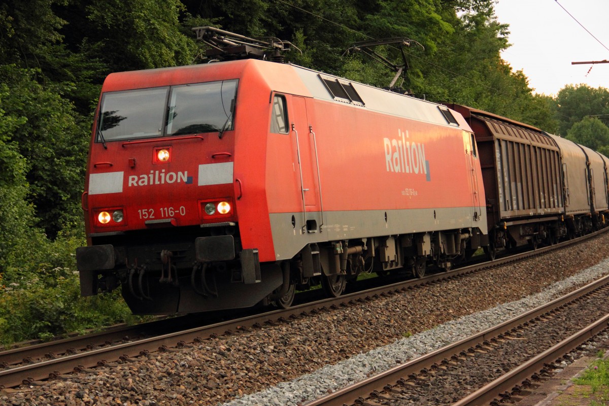 152 116-0 DB Schenker in Michelau am 15.07.2011.
