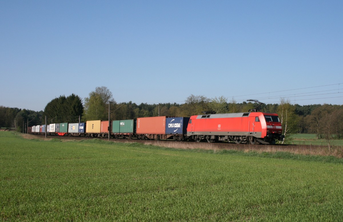 152 125 mit IKE 50052 (N�rnberg–Maschen) am 18.04.2009 zwischen Jesteburg und Maschen
