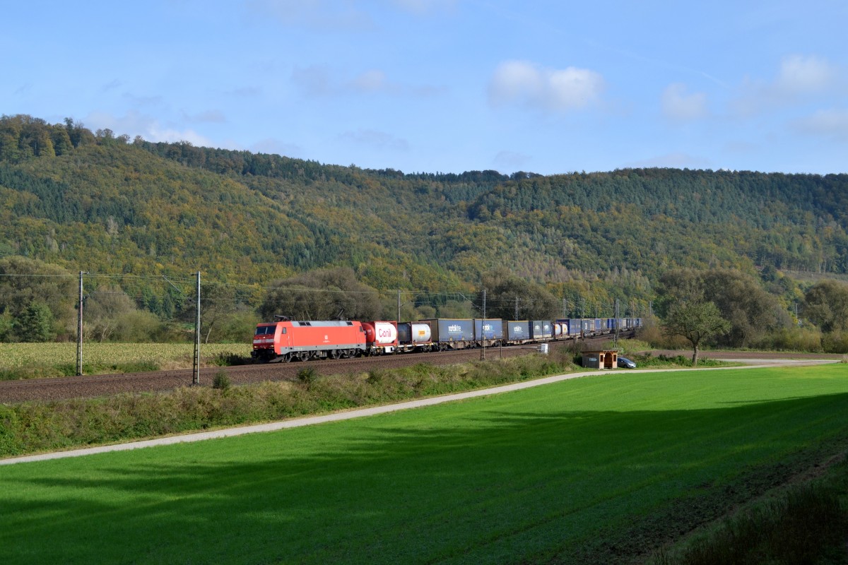 152 132-7 mit KT 40014 Gallarate - Taulov am 12.10.2014 bei Freden(Leine)