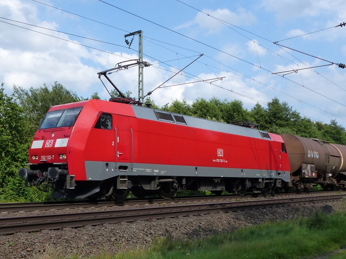 152 132 mit Kesselzug in Rheine=Bentlage, 20.07.17