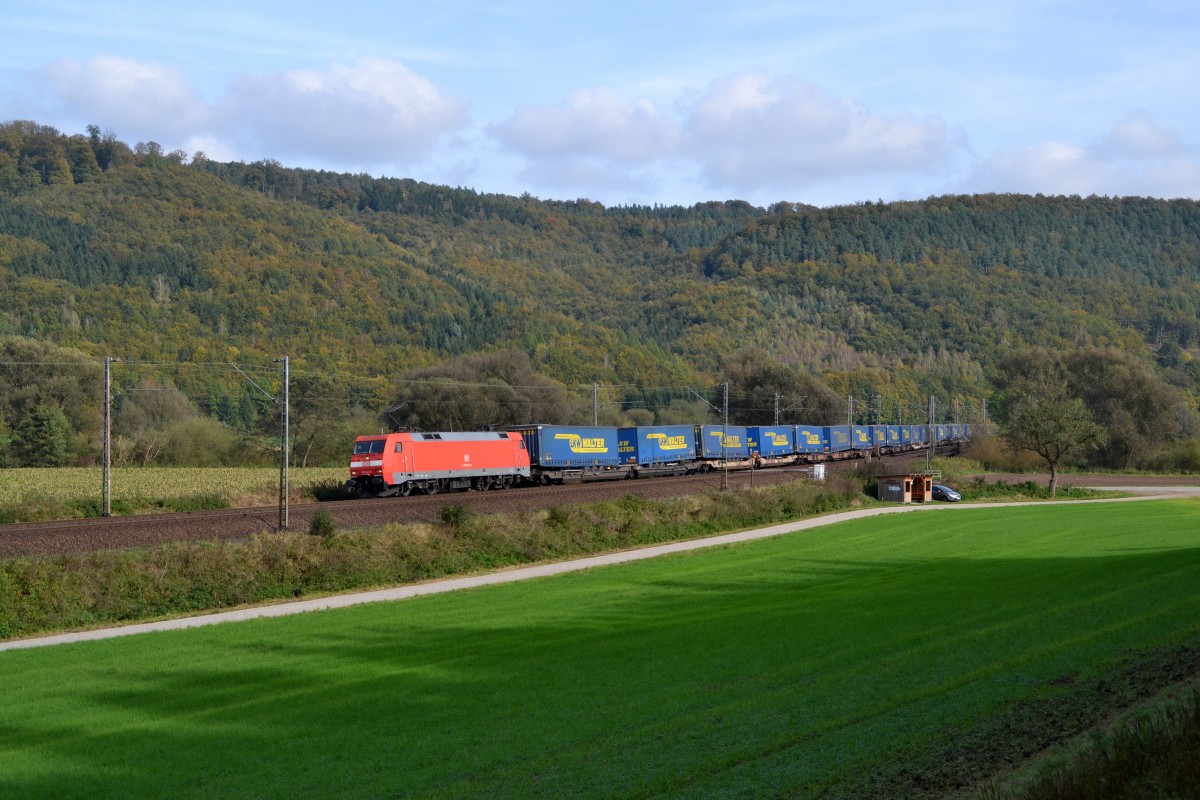 152 141 mit KT 43764 Novara - Rostock Seehafen am 14.10.2014 bei Freden