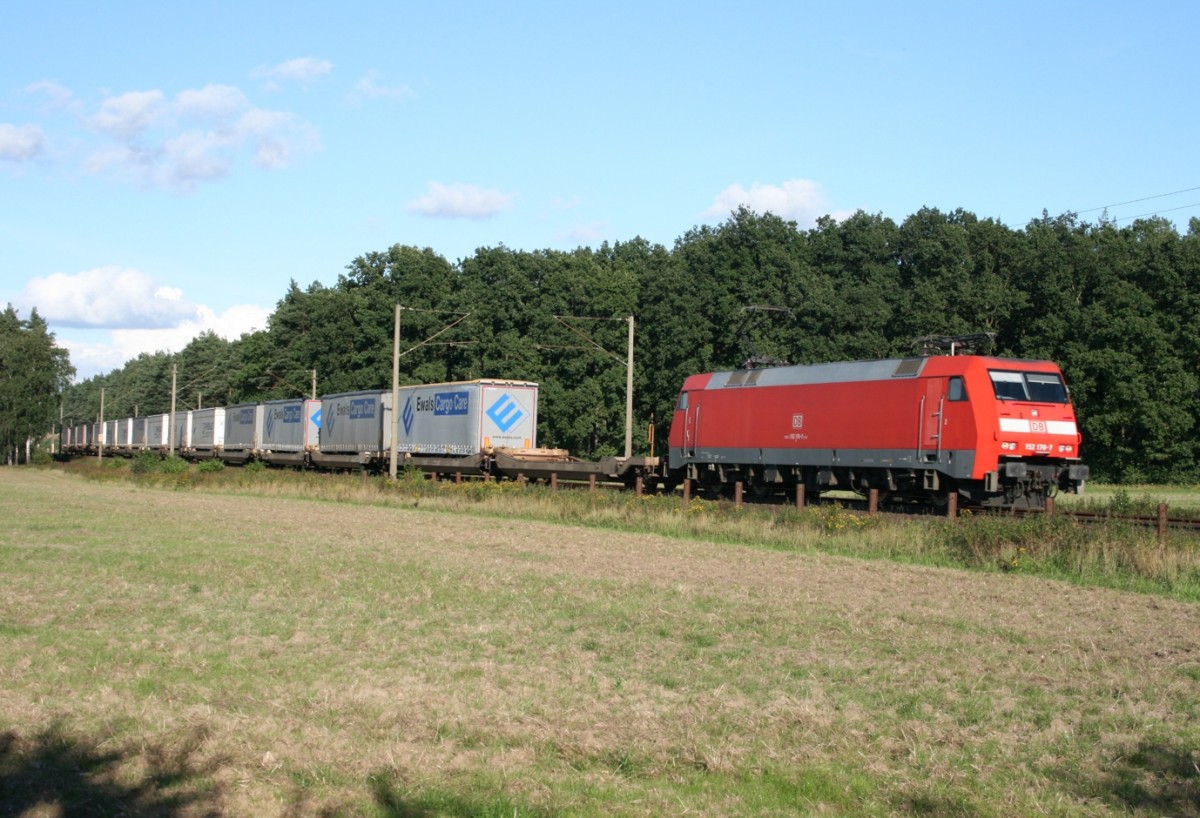 152 170 mit TEC 42583 (Maschen–Hannover-Linden) am 04.09.2010 zwischen Maschen und Jesteburg