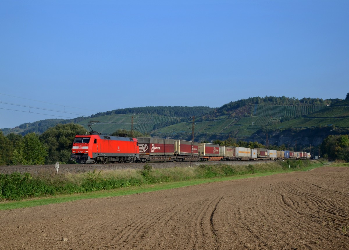152 190 mit einem KLV am 28.09.2013 bei Himmelstadt.