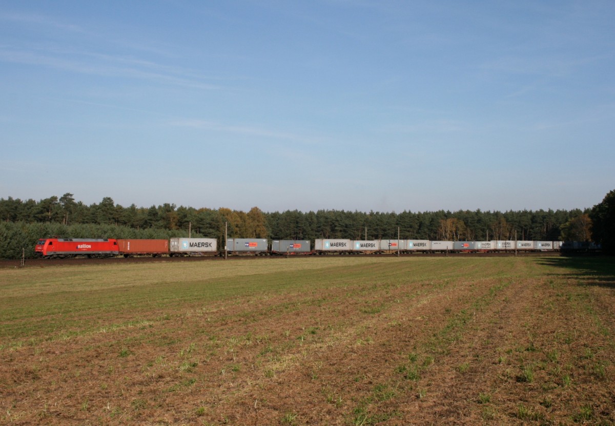 152 xxx mit IK 50484 (Maschen Rbf–Bremerhaven-Speckenb�ttel) am 22.10.2011 zwischen Maschen Rbf und Jesteburg