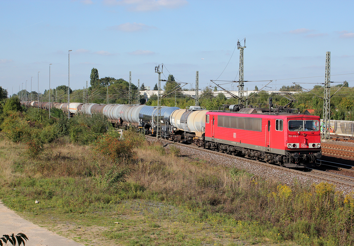 155 019-3 bei Porz(Rhein) am 27.09.2013