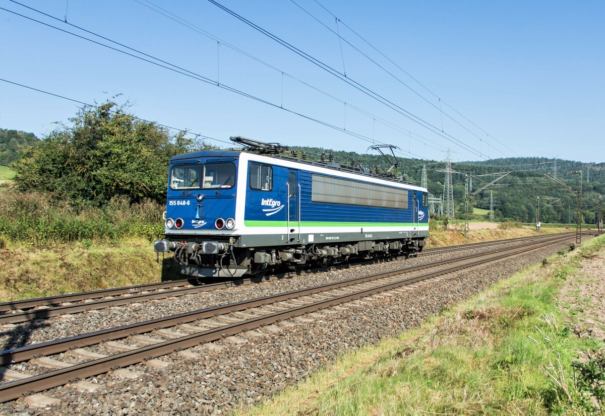 155 048-6 als LZ bei Reilos,08.09.2021