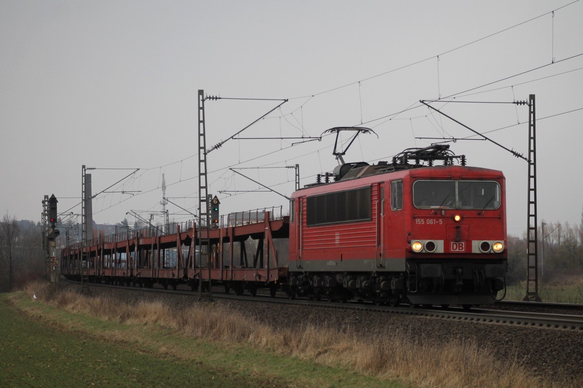 155 061-5 DB bei Elze am 24.01.2015