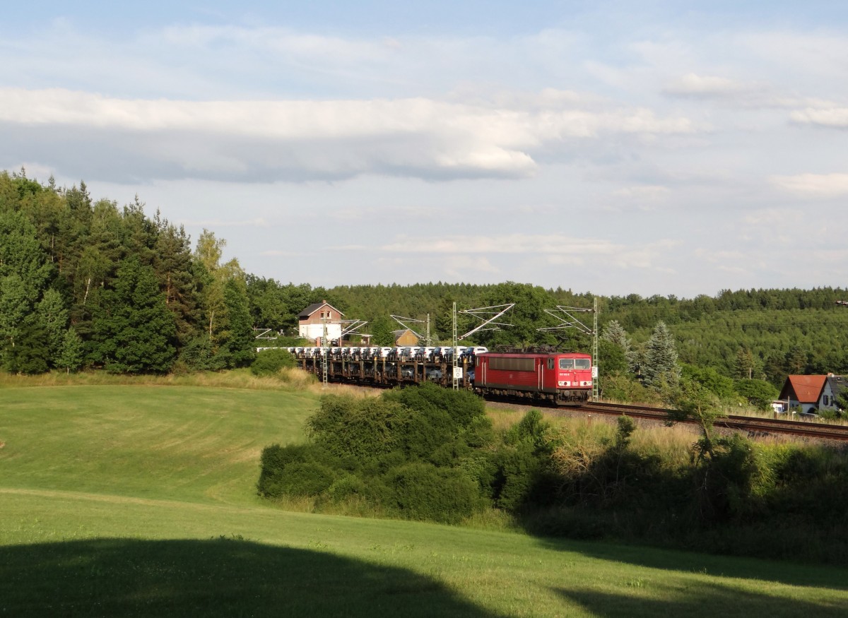 155 192 ist am 02.07.14 mit dem 87er in Röttis/V. zu sehen.