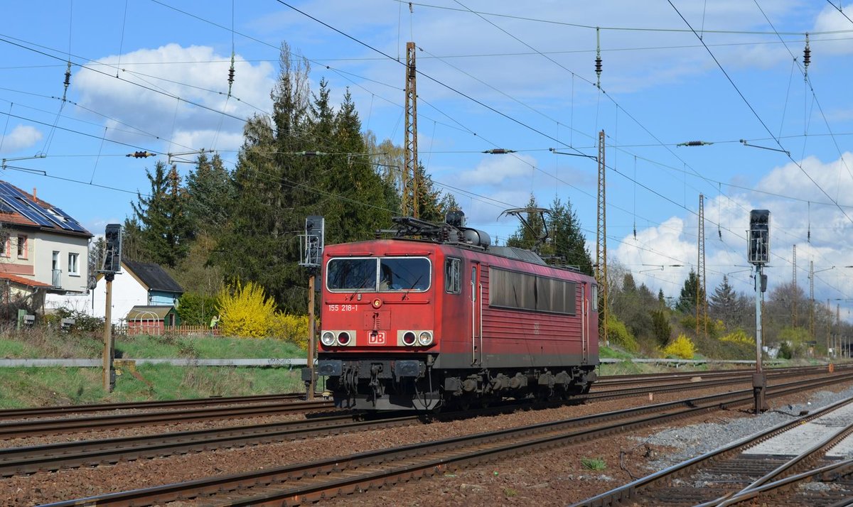 155 218-1 in Leipzig Wiederitzsch 07.04.2016