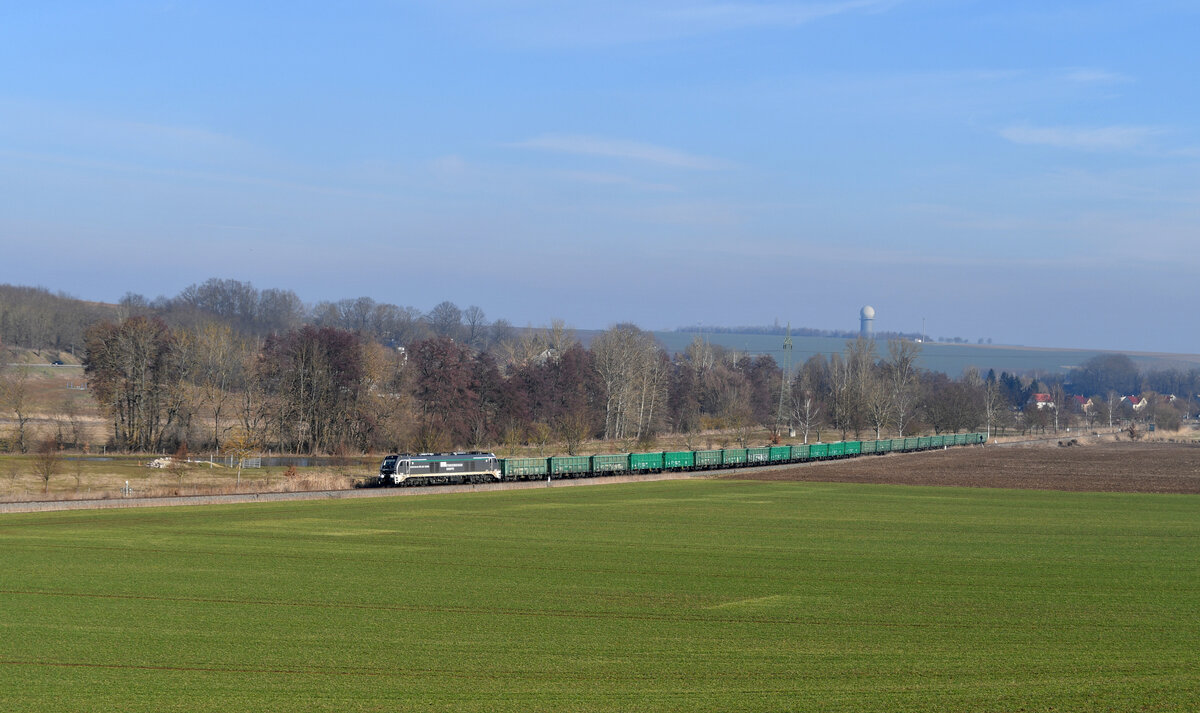 159 211 mit DGS 91071 Altenburg - Kayna am 20.Februar 2026 bei Zschernitzsch 