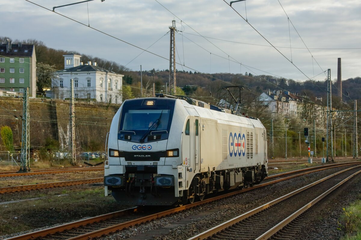 159 218 eccorail Eurodual in Wuppertal Steinbeck, am 26.03.2024.