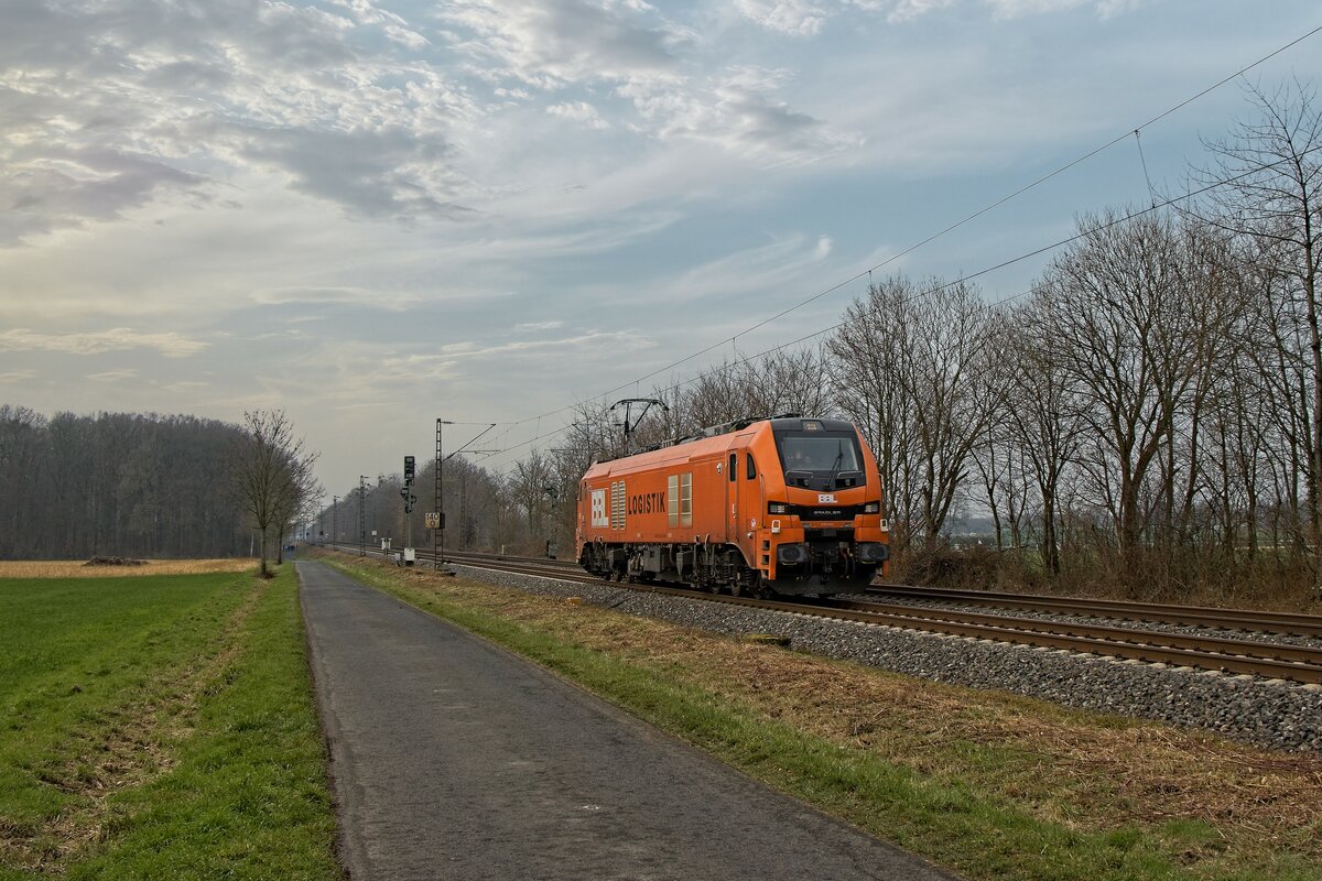159 230-2 der BBL Logistik GmbH als Triebfahrzeugfahrt in Nordbögge (12.02.2023) 