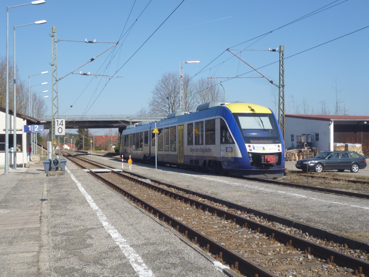15.April 2015, Ammerseebahn im Bhf Walleshausen