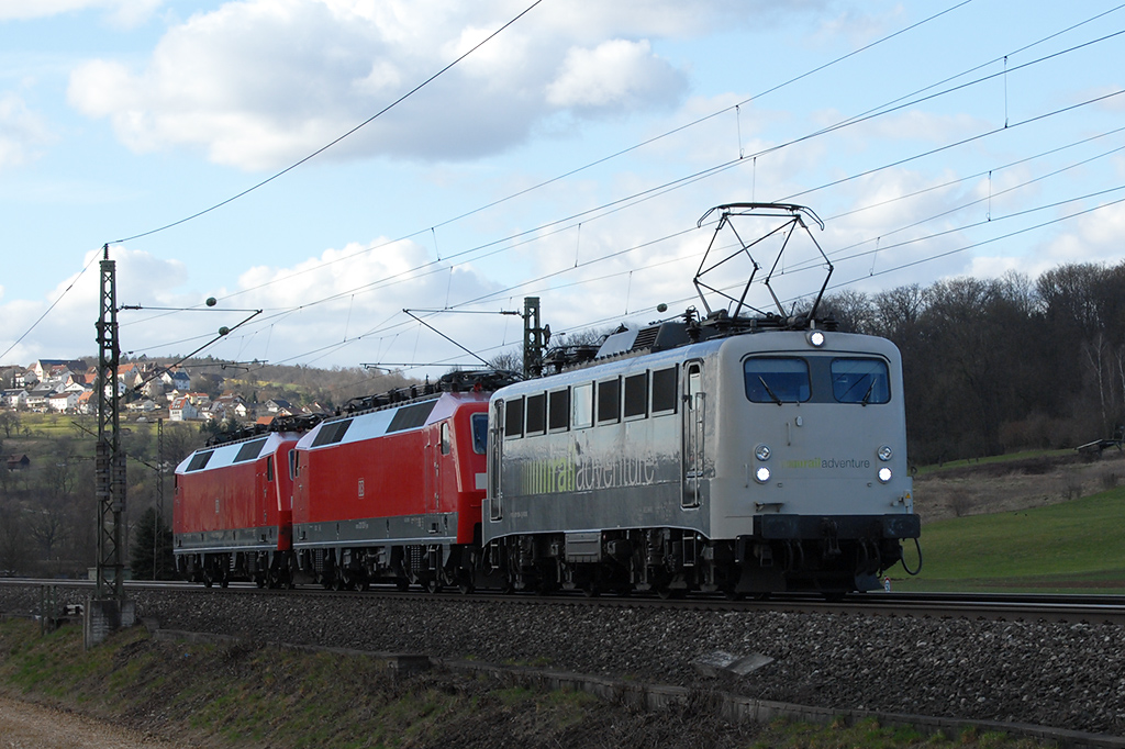 16.03.2018 Streckenabschnitt Uhingen 139 558-1, 120 120-1 & 120 105-2