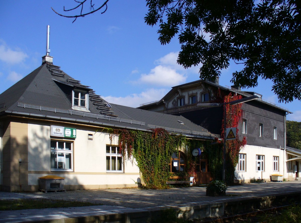 16.09.2007, Der Bahnhof in Bad Steben