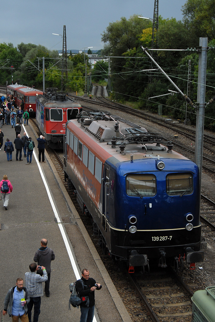 16.09.2017 Märklintage 2017 Overview, die 139 287-7 im Vordergrund 
