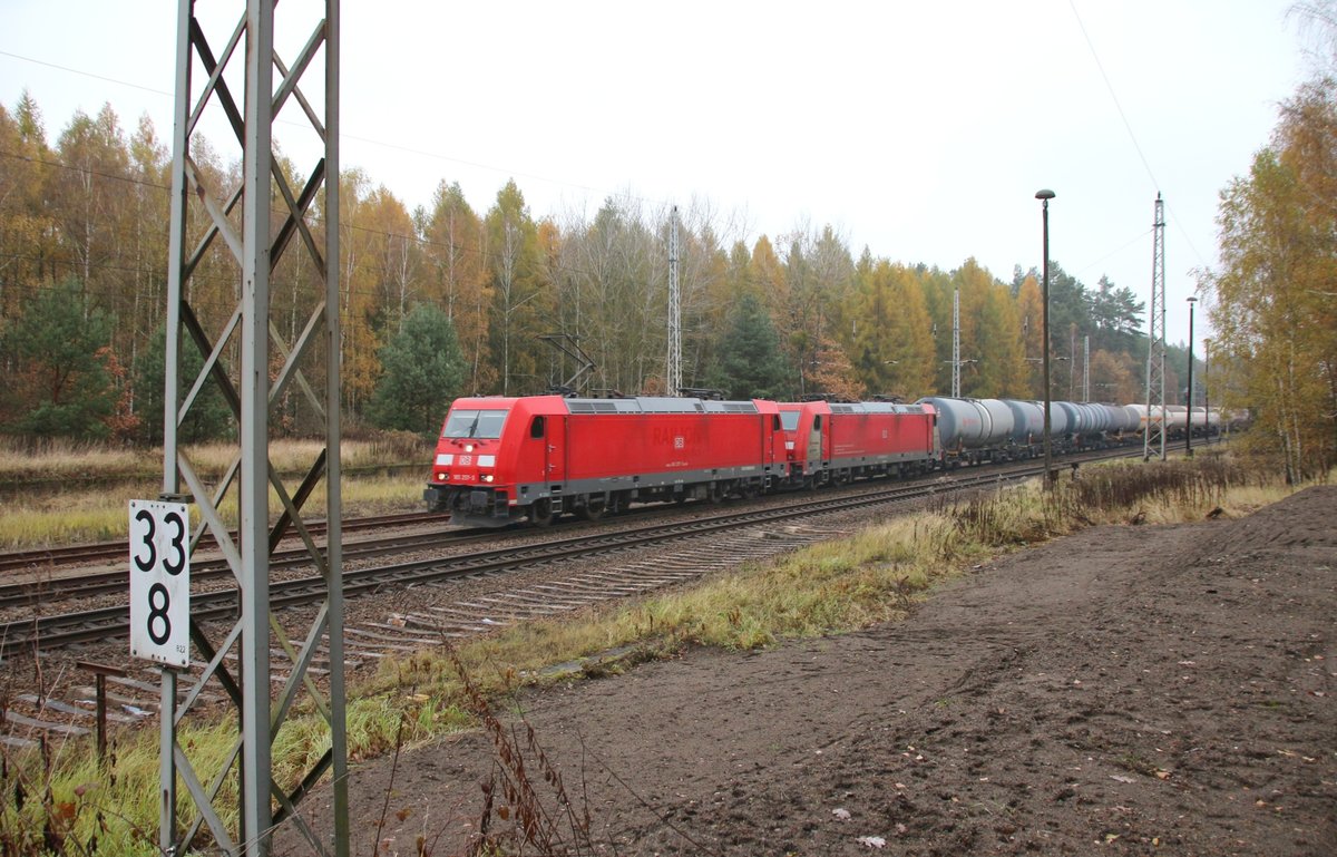 16.11.16 Biesenthal. Biesenthal, km 33.8 der Stettiner Bahn + Standort abgerissenes Stw Bnt.