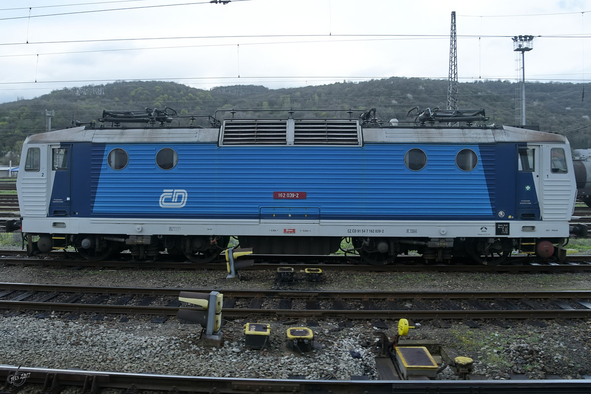 162 039-2, abgestellt im April 2017 in Usti nad Labem.