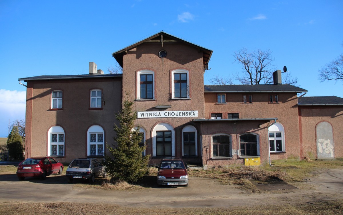 16.2.2014 Empfangsgebäude Witnica Chojeńska (Vietnitz)