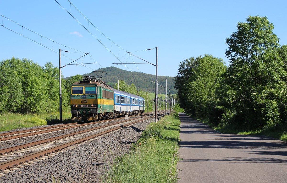163 078-9 (R786) zu sehen am 02.06.19 bei Libochovany.