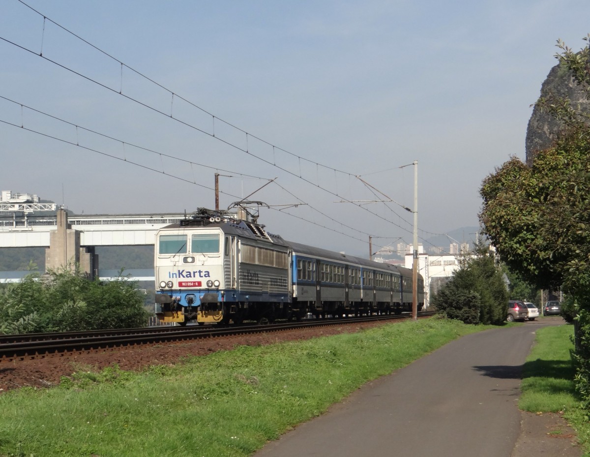 163 094-6 zu sehen am 28.09.14 in Ústí nad Labem-Střekov