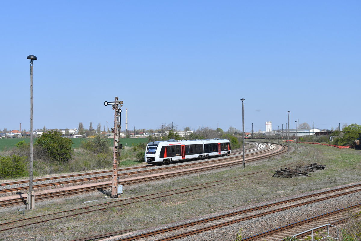 1648 427 als DPN 80464 Dessau Hbf - Aschersleben am 16.04.2019 bei der Ausfahrt aus Köthen