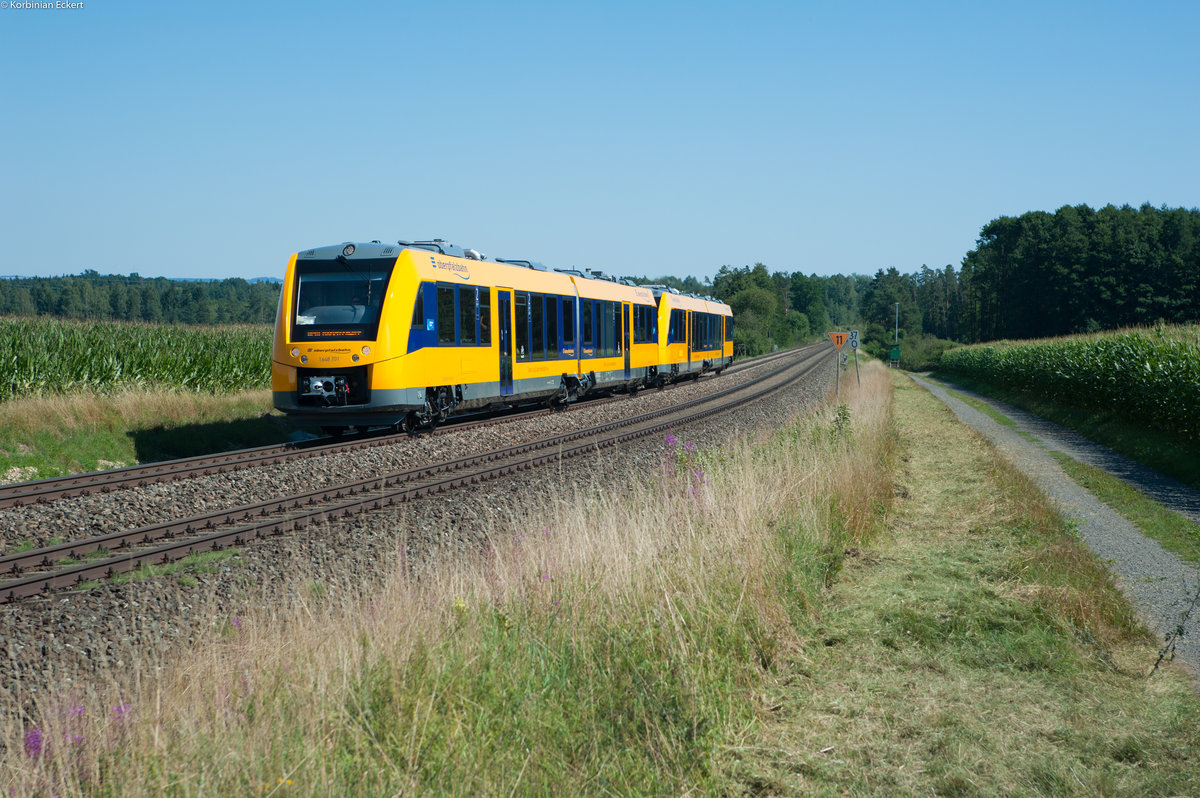 1648 701 als OPB 79728 von Regensburg nach Marktredwitz bei Oberteich, 07.08.2017