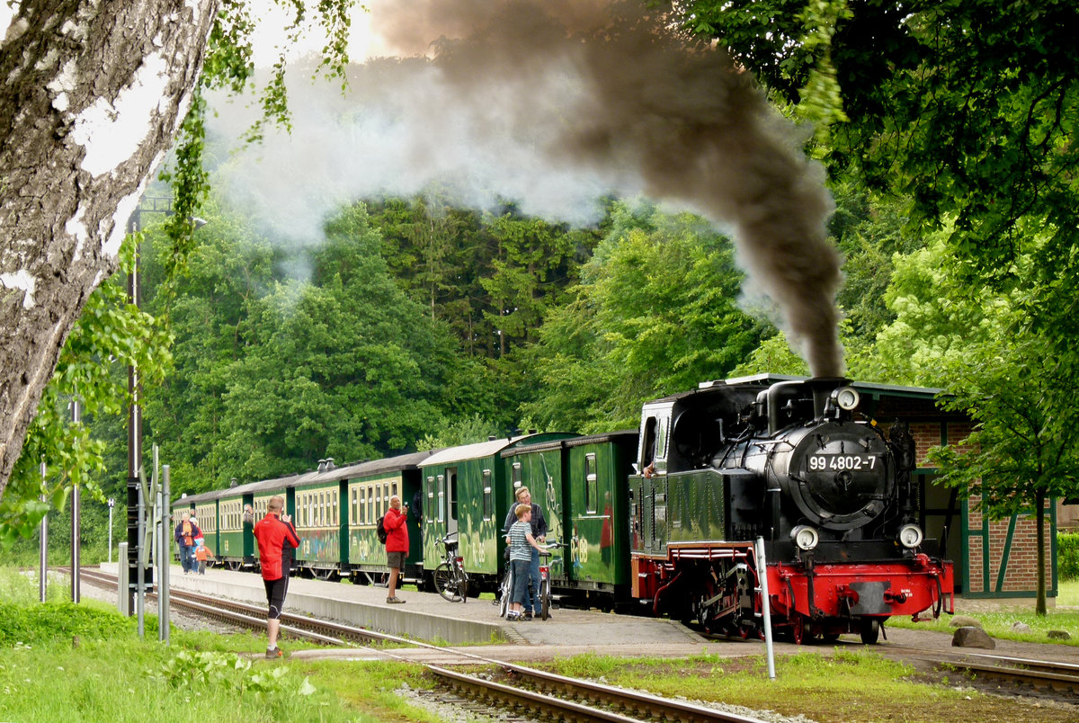 17.06.2011, Insel Rügen, P106 nach Putbus am Haltepunkt Garftitz